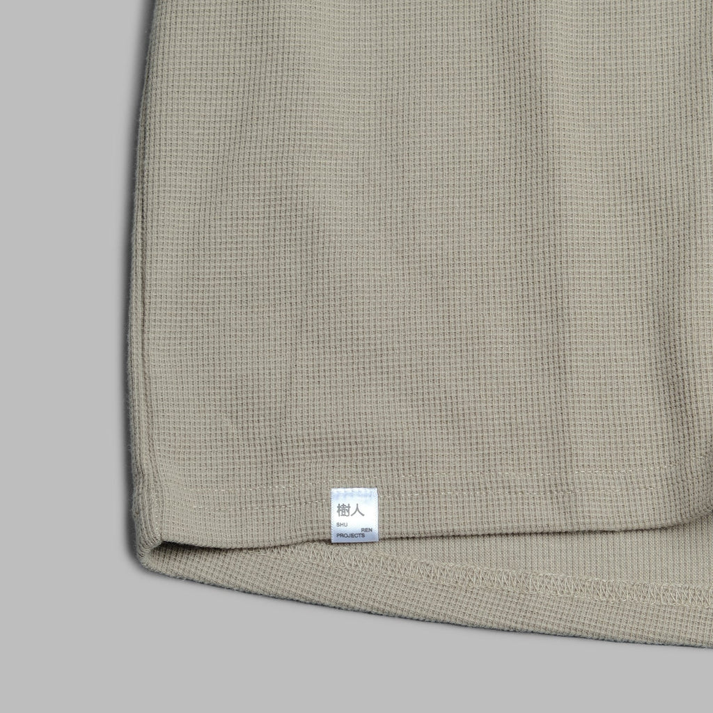 Shuren Waffle Tee / Cotton OLIVE