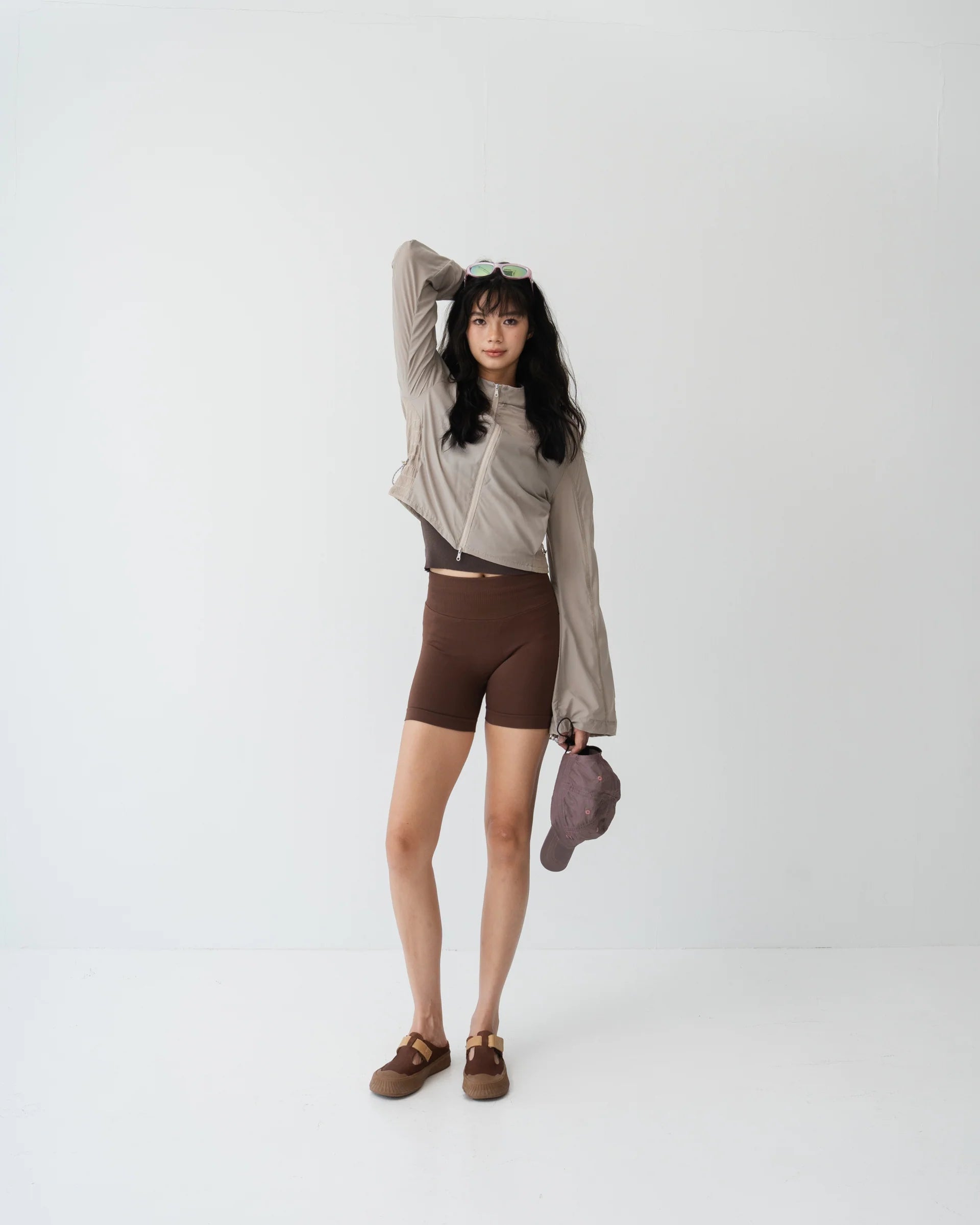 CROPPED MIST JACKET BEIGE
