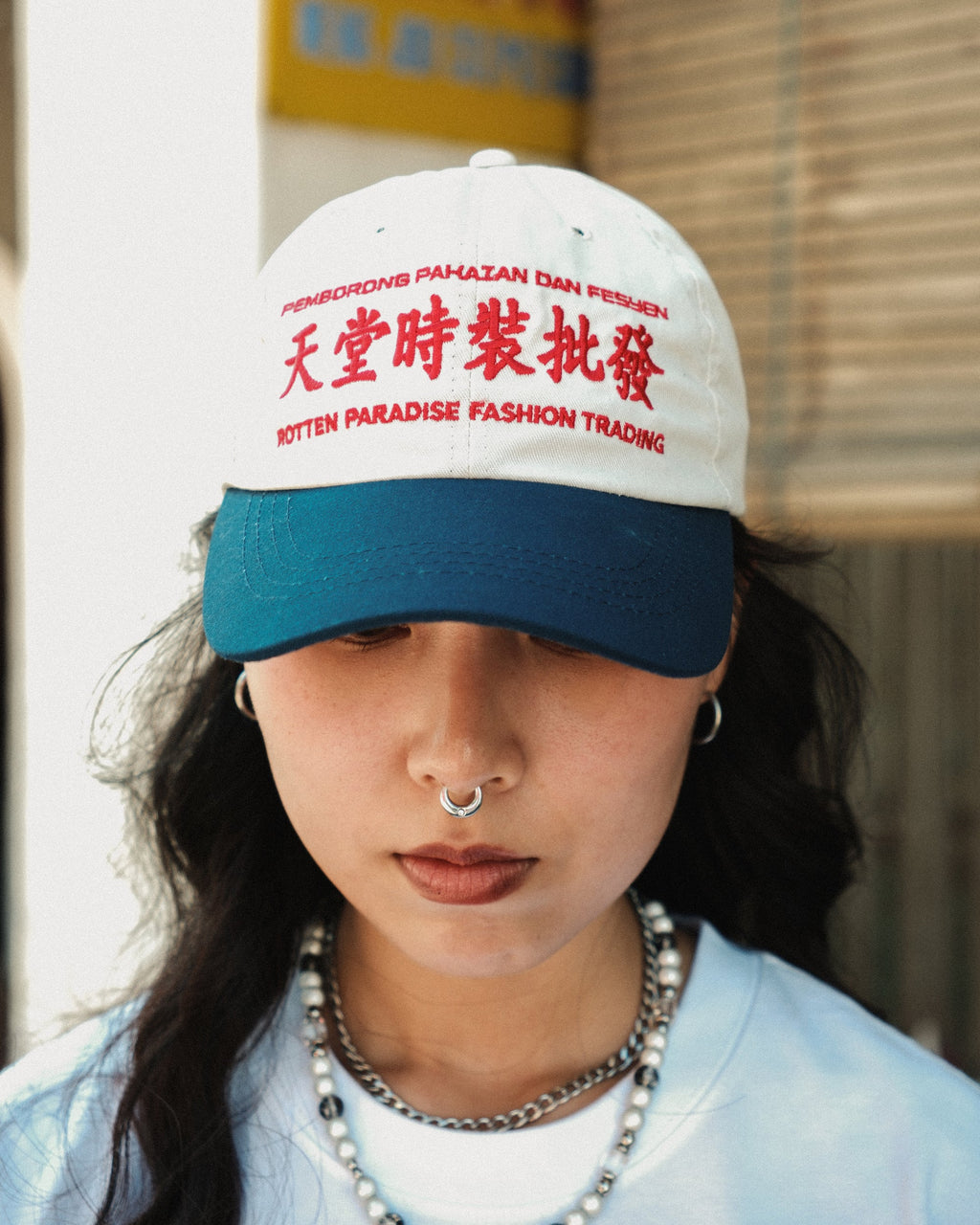 Rotten Paradise Trading Cap Sky Blue