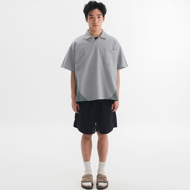 SKIPPER POLO (MELANGE GREY)