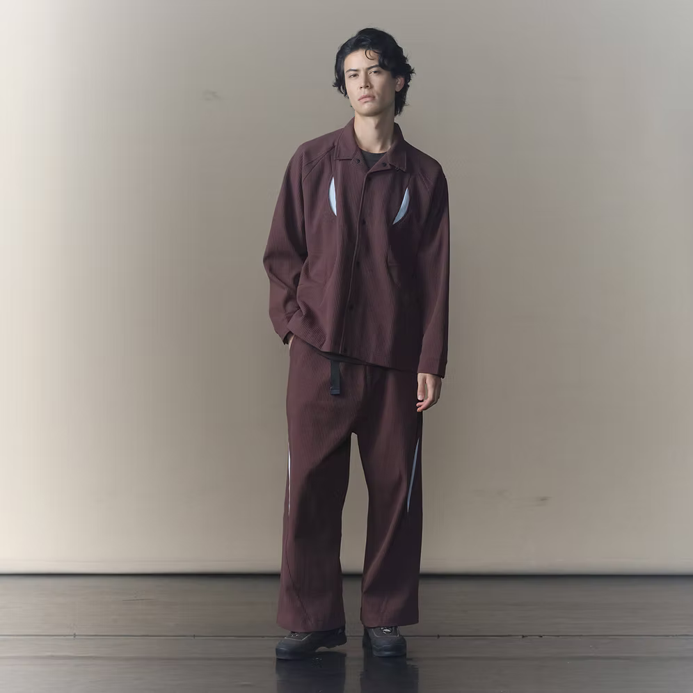WANDERER GRID PANTS DARK BROWN