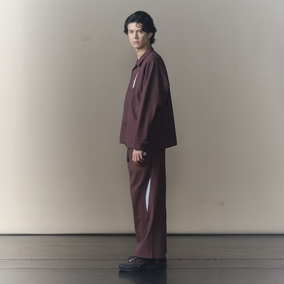 WANDERER GRID PANTS DARK BROWN