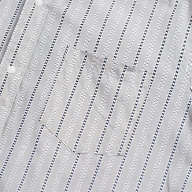EXPLORER COMFY L/S SHIRT GREY STRIPE