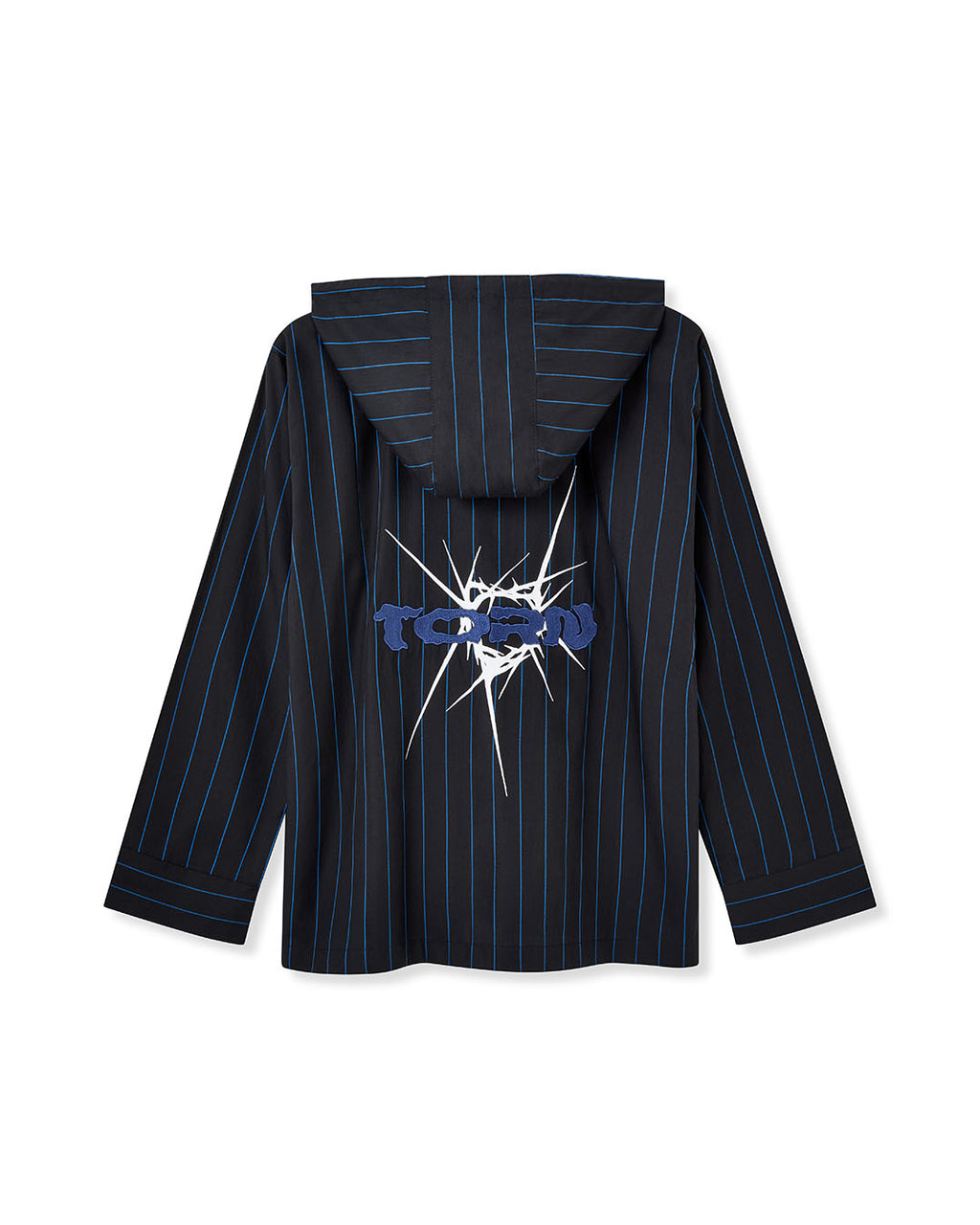 TORN LONG SLEEVE SHIRT BLUE