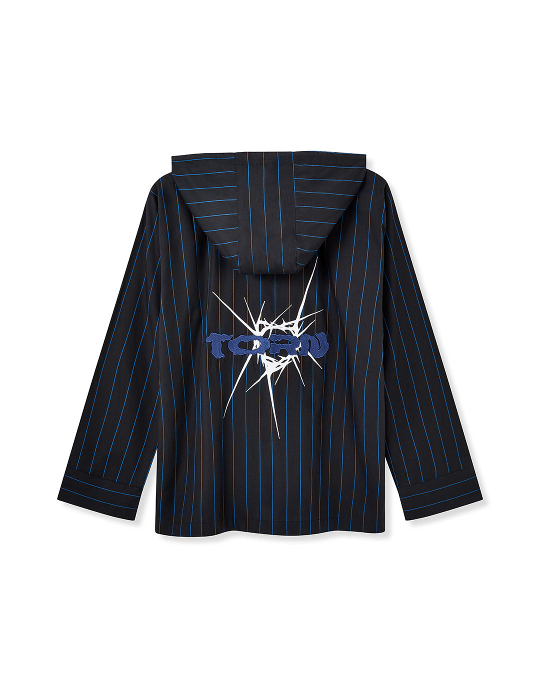 TORN LONG SLEEVE SHIRT BLUE