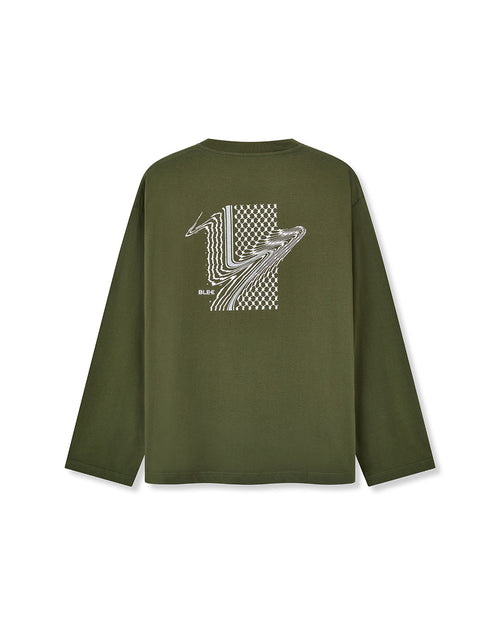 AZIM LONG SLEEVE T-SHIRT OLIVE
