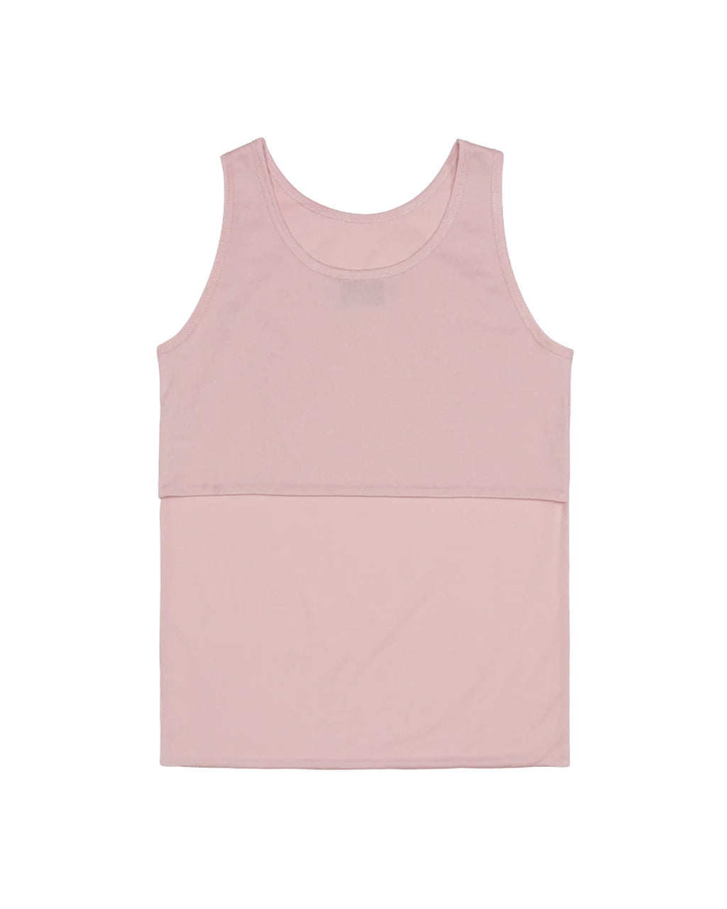 LONG FRONT AND SHORT BACK TANK TOP PINK