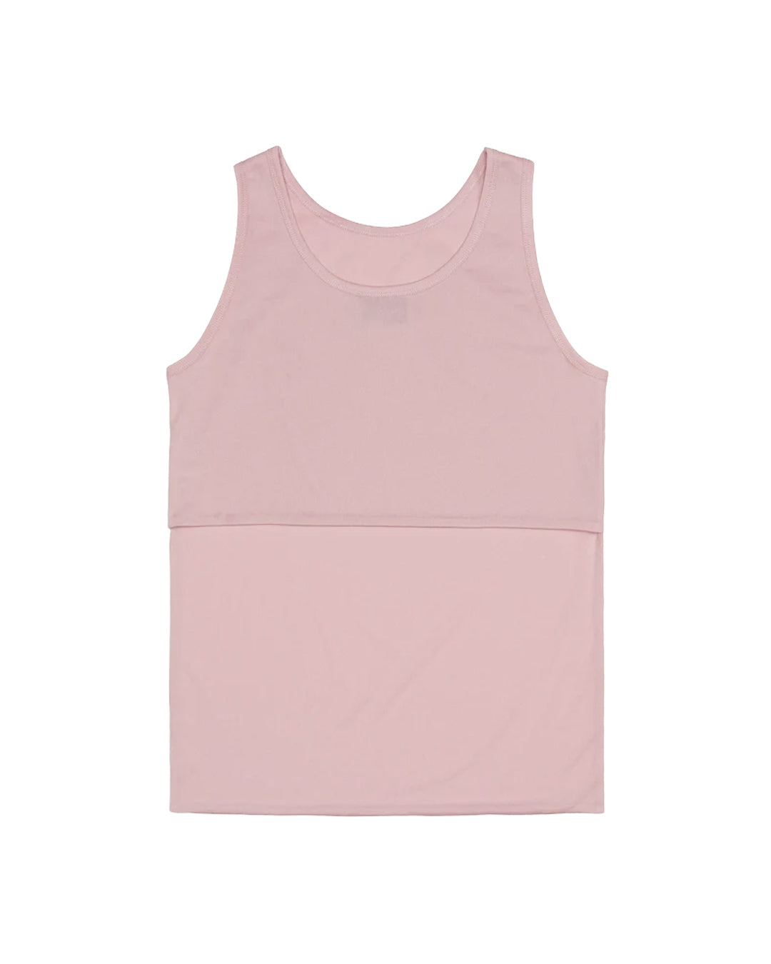 LONG FRONT AND SHORT BACK TANK TOP PINK