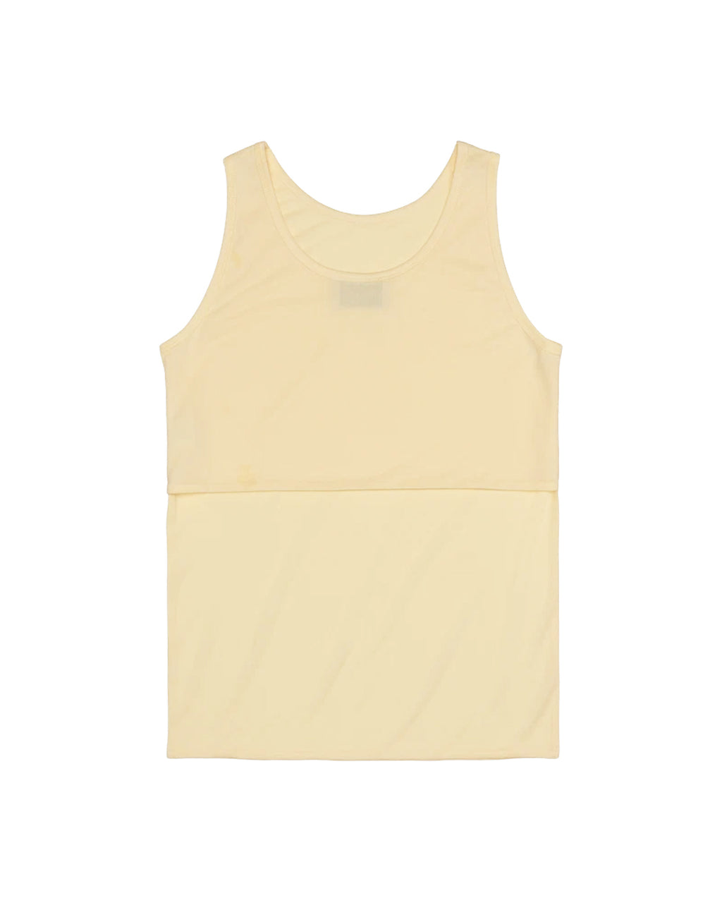 LONG FRONT AND SHORT BACK TANK TOP YELLOW