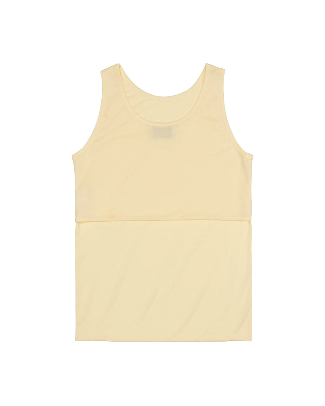LONG FRONT AND SHORT BACK TANK TOP YELLOW