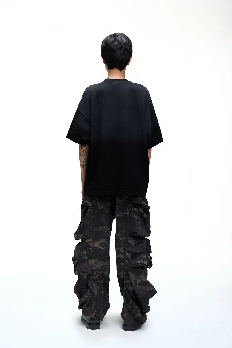 WASHED PATCH LOGO T-SHIRT OVERSIZED