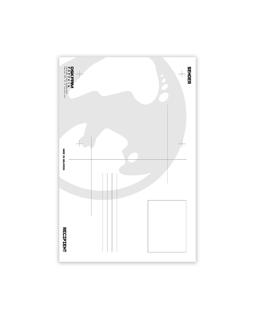 DUSKFORM WORLD 001 POSTCARD