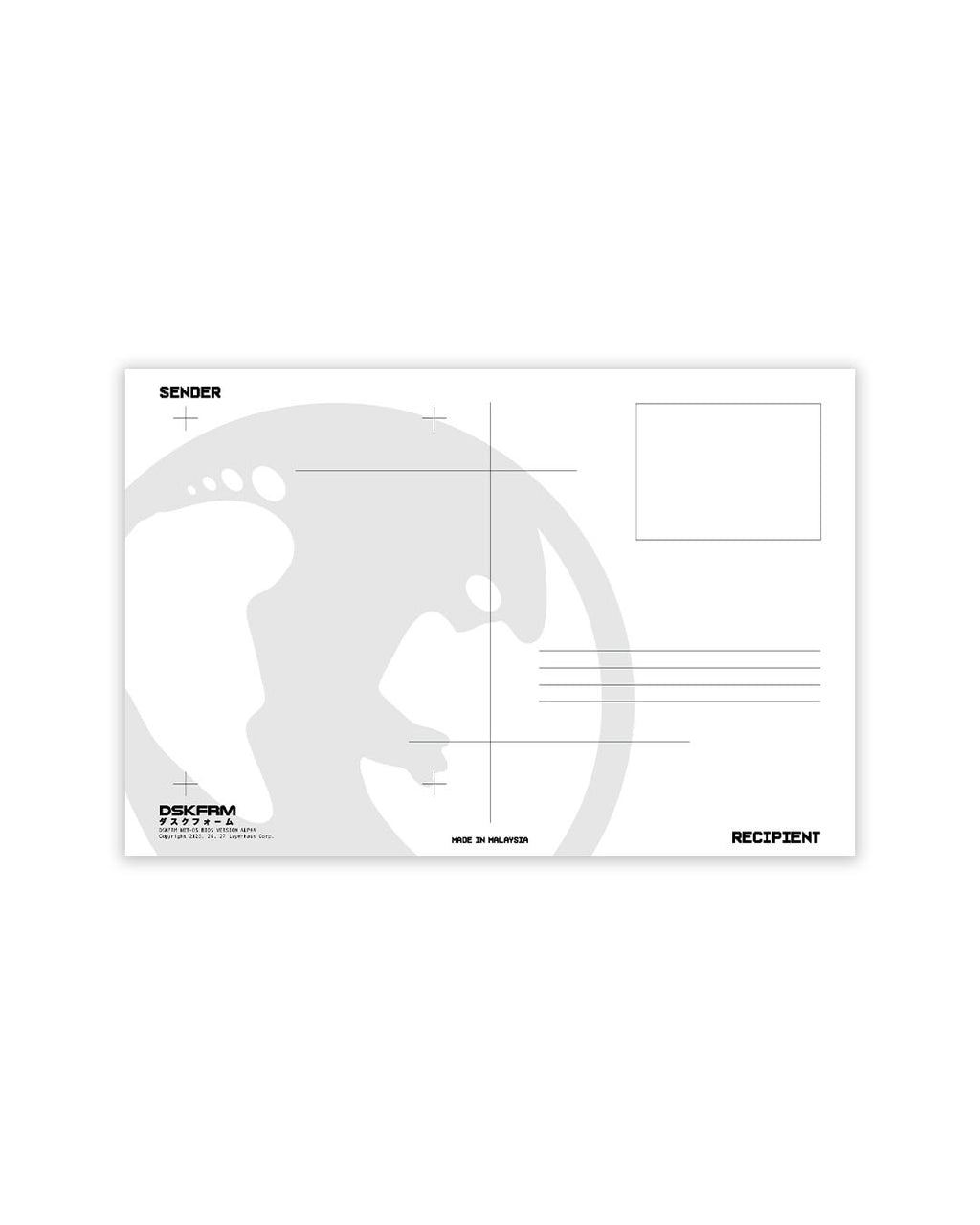 DUSKFORM MOUNT KINABALU POSTCARD