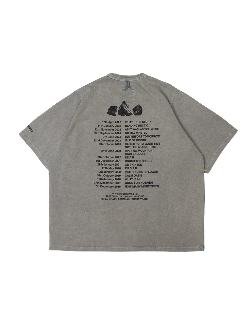 TOUR TEE STONE GREY