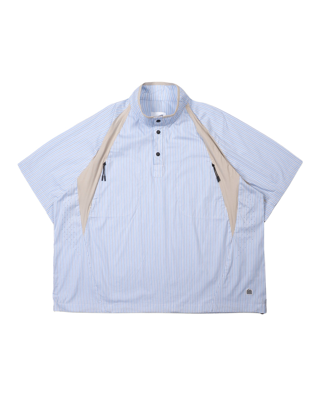 HALF SNAP PULLOVER BLUE STRIPE