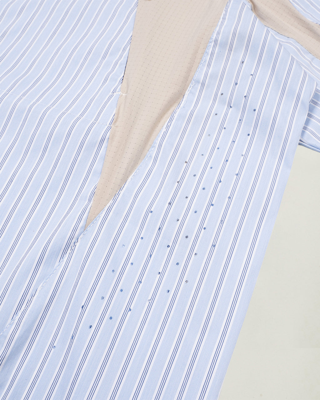 HALF SNAP PULLOVER BLUE STRIPE