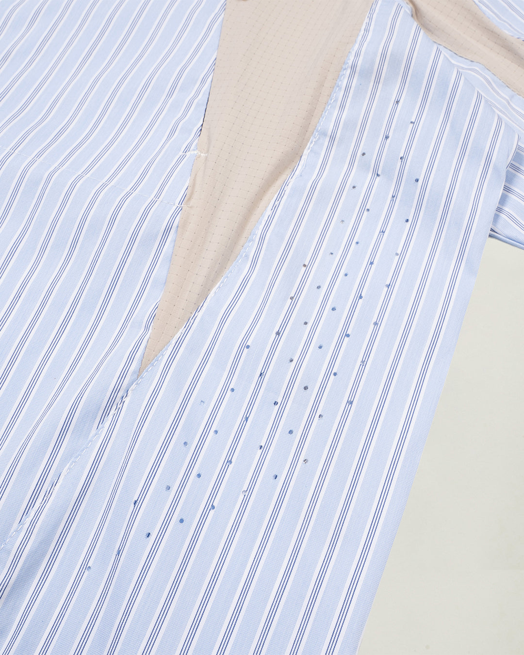 HALF SNAP PULLOVER BLUE STRIPE