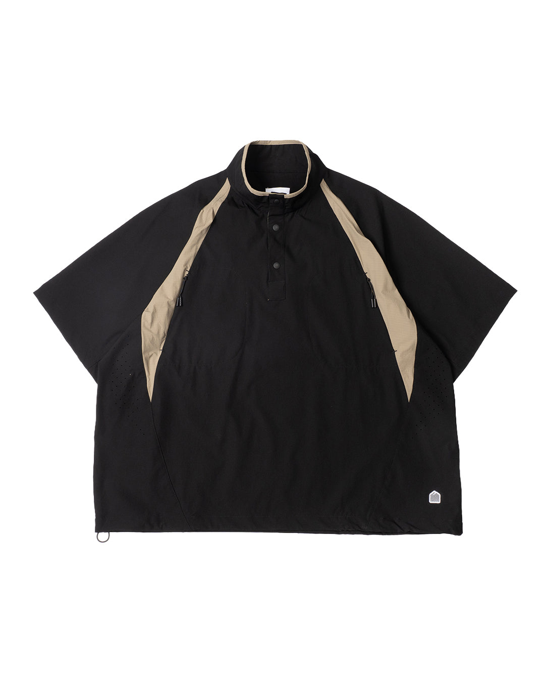 HALF SNAP PULLOVER BLACK