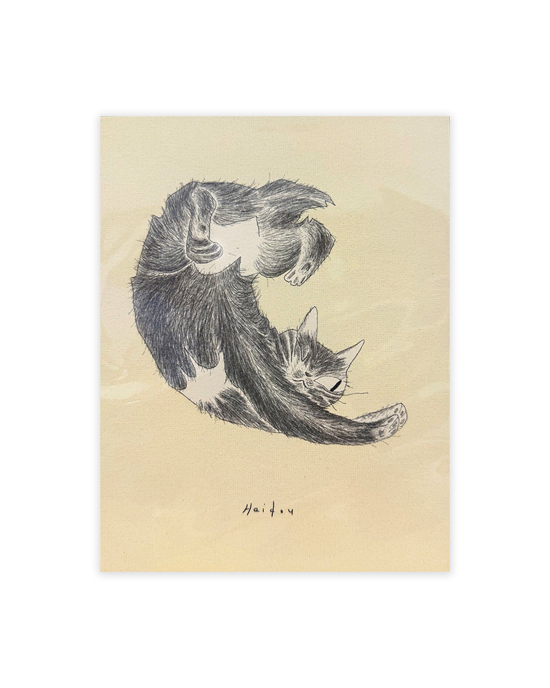 RISOGRAPH ART PRINT - HEI DOU STRETCH