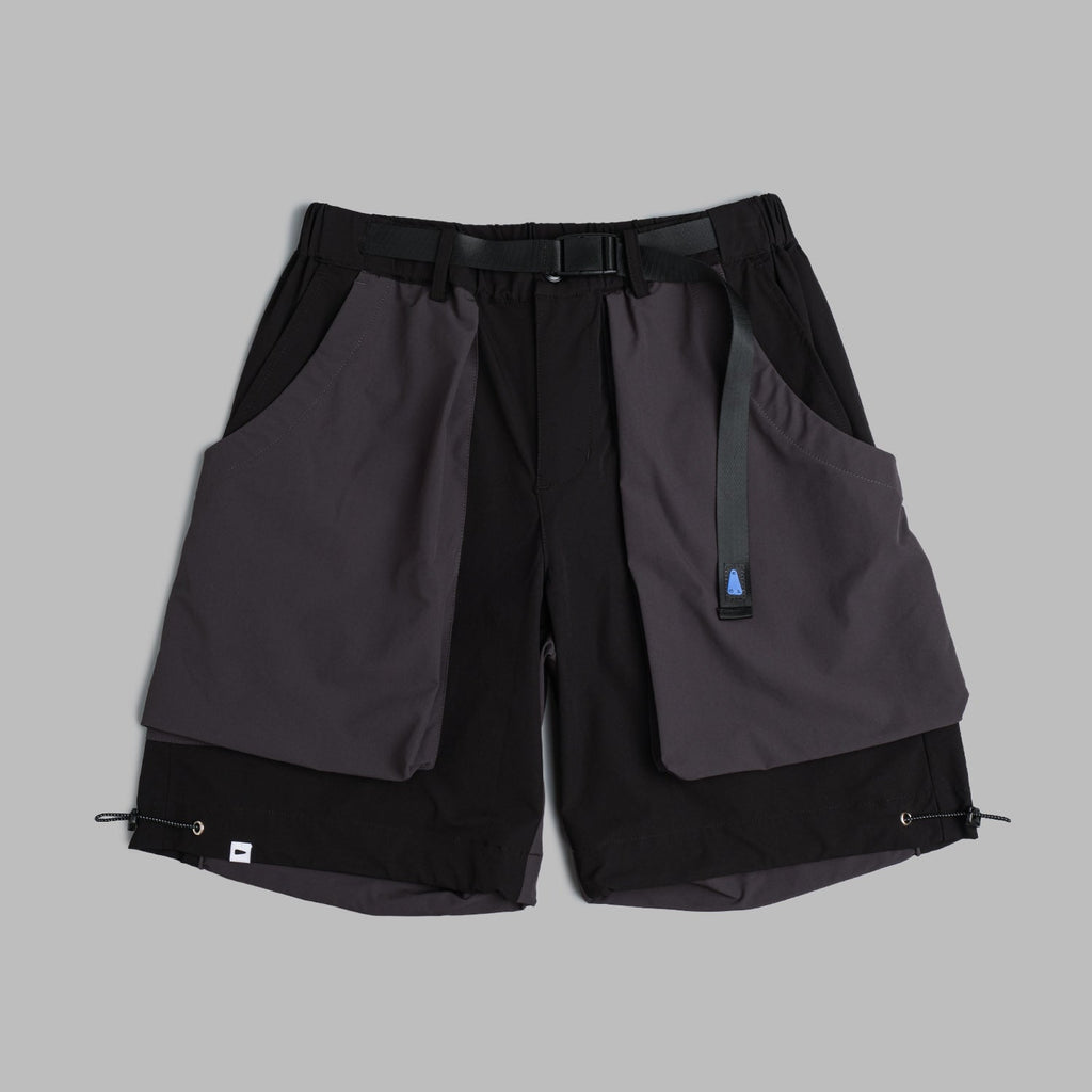 Shuren Camping Shorts 2-Tone / Nylon - Black