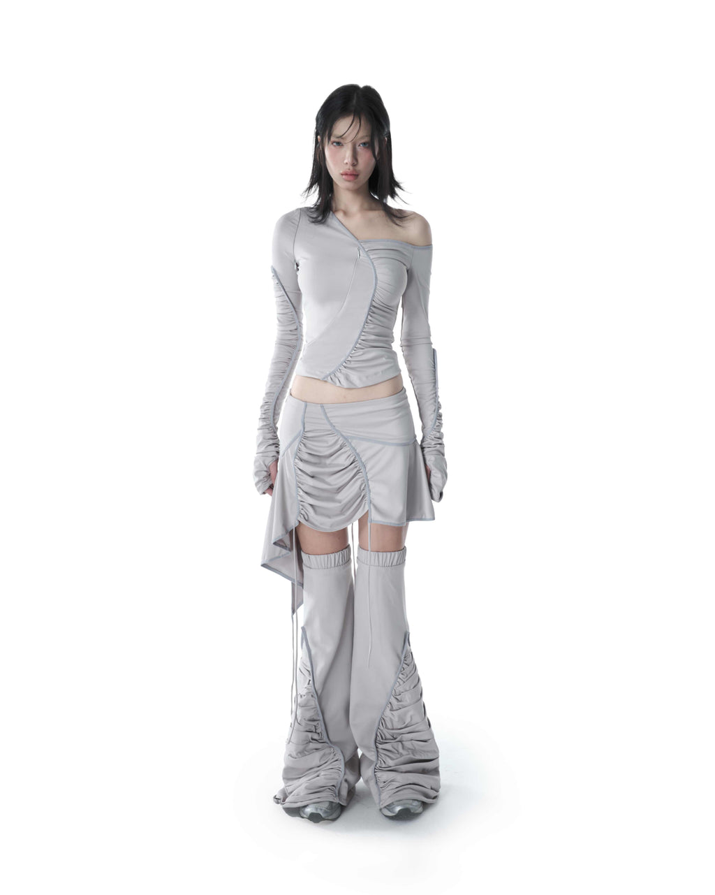 XTRA SKIRT & LEG WARMERS LIGHT GREY