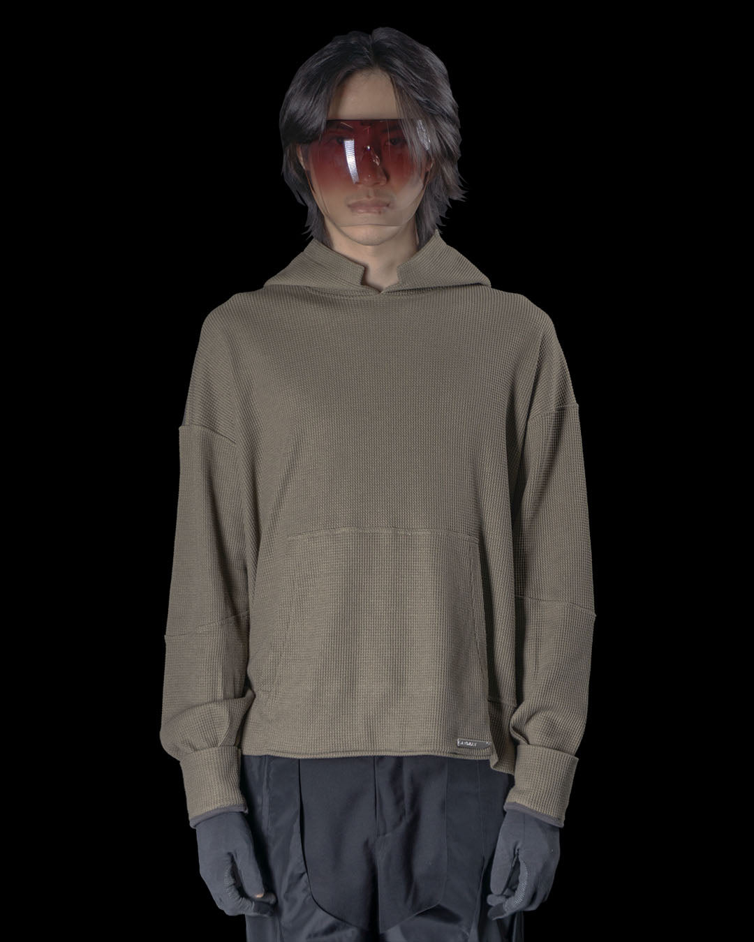 LV.3 WAFFLE HOODIE ARMY GREEN
