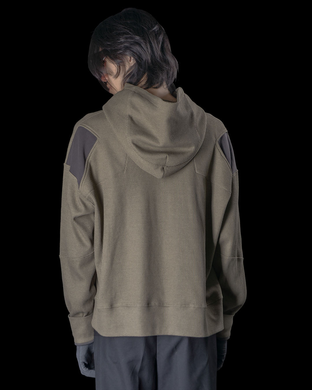 LV.3 WAFFLE HOODIE ARMY GREEN