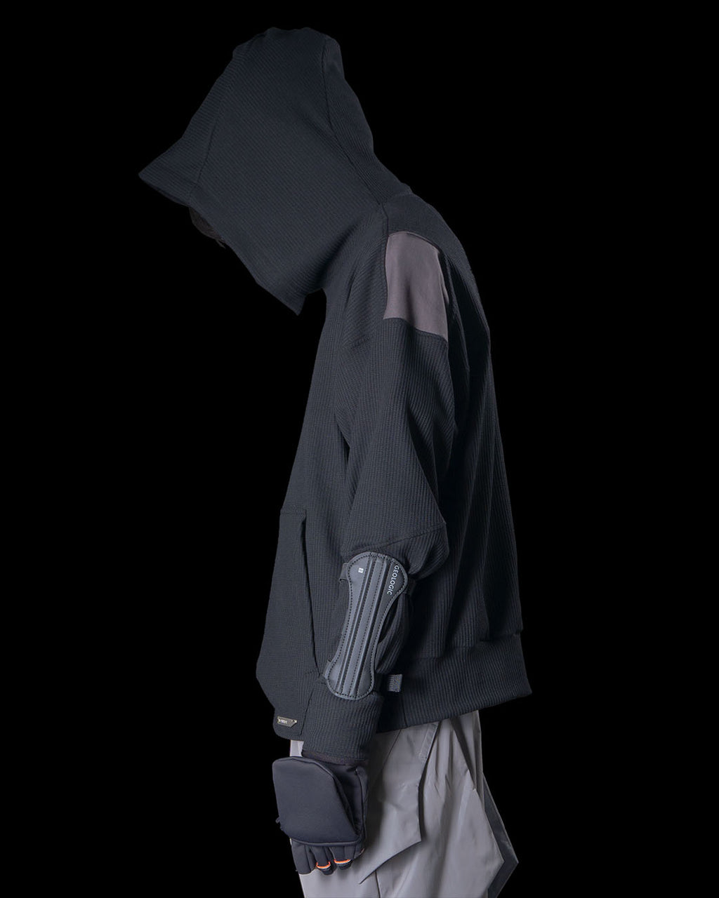 LV.3 WAFFLE HOODIE BLACK