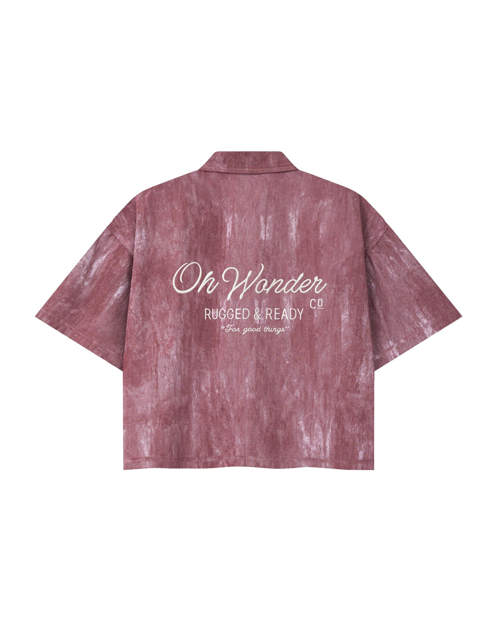 SHORSTSLEEVES DENIM SHIRT ROSEWOOD