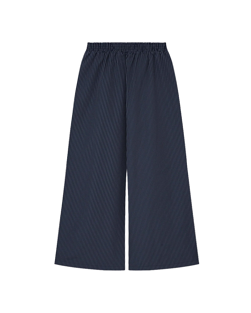 TIE FRONT STRIPE PANTS DEEP BLUE