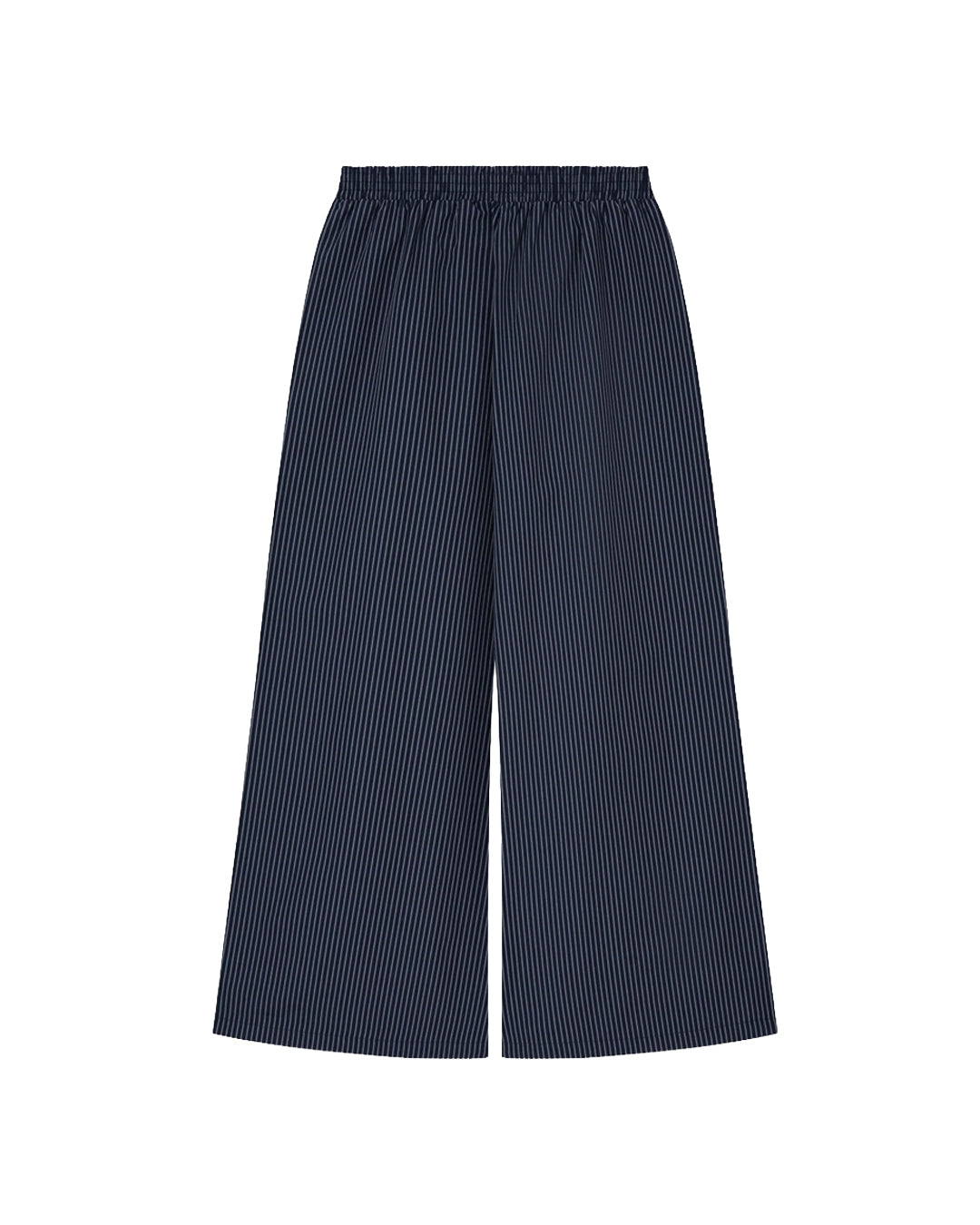 TIE FRONT STRIPE PANTS DEEP BLUE