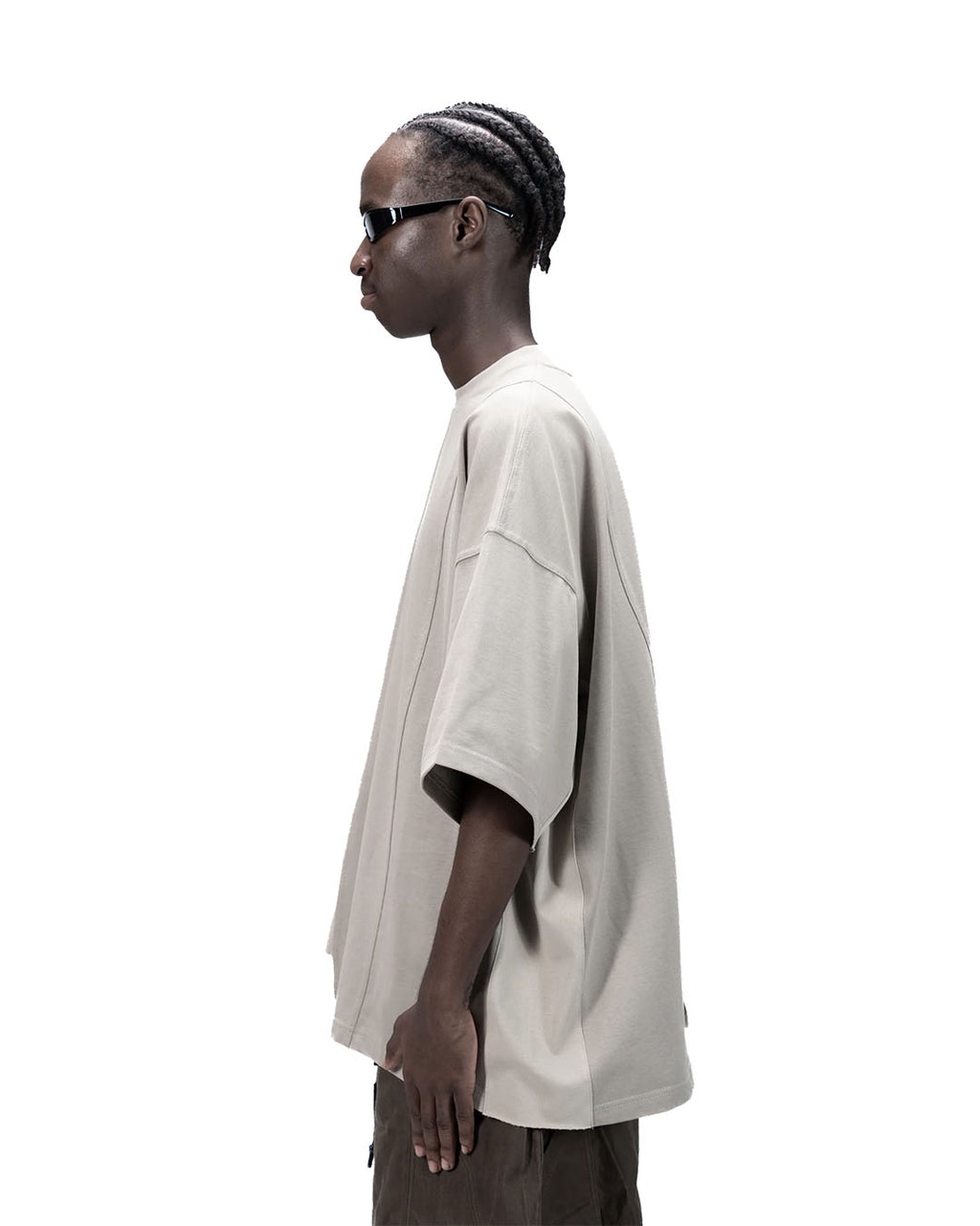 ASYMMETRICAL T-SHIRT - BEIGE