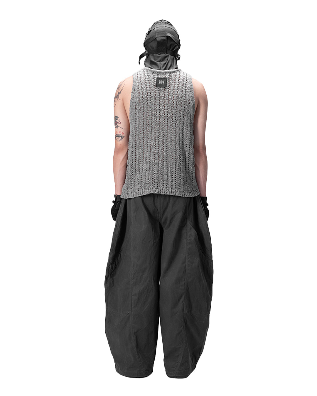 626 KNITTED SINGLET - GREY