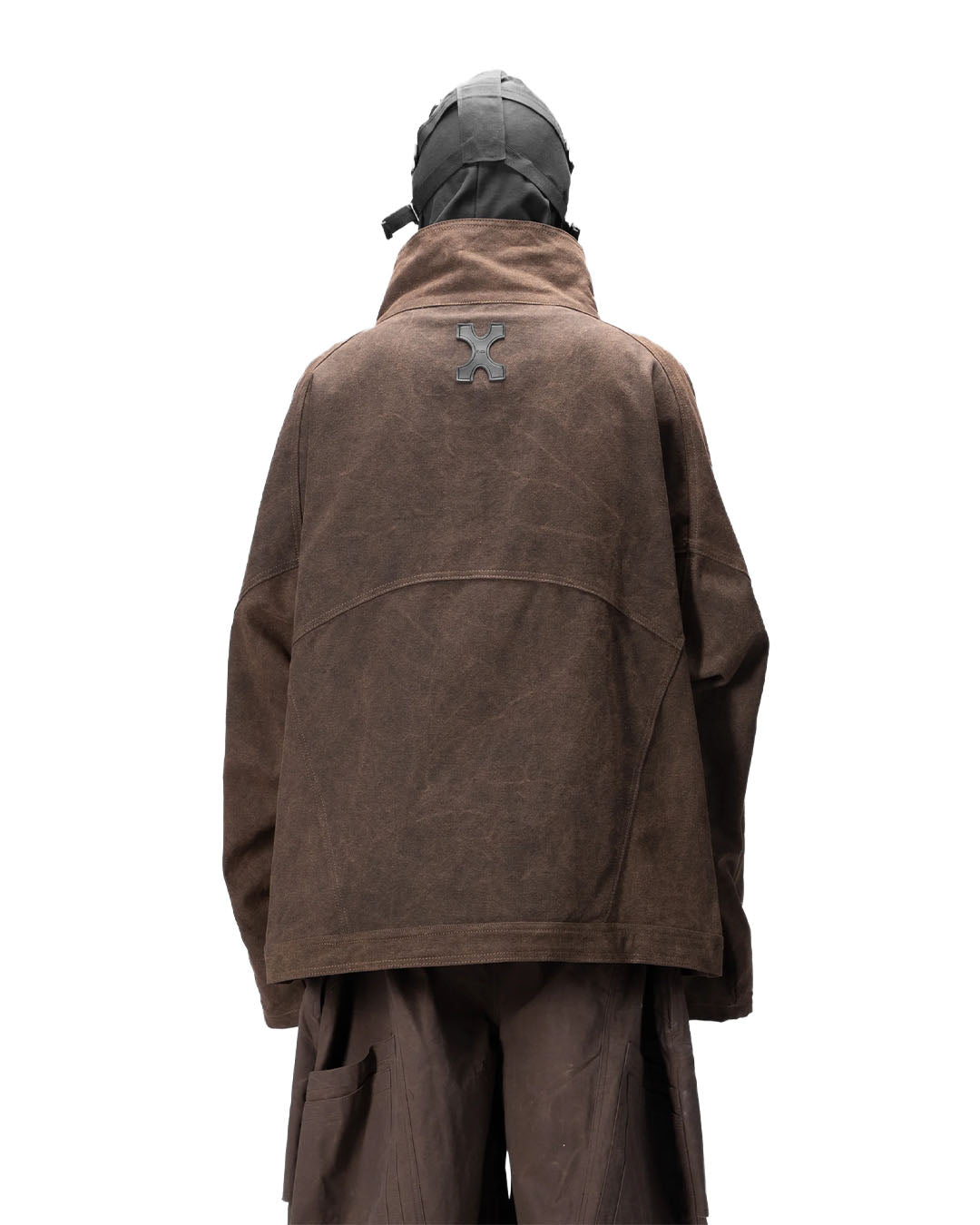 BAT PANEL PARKA -  BROWN