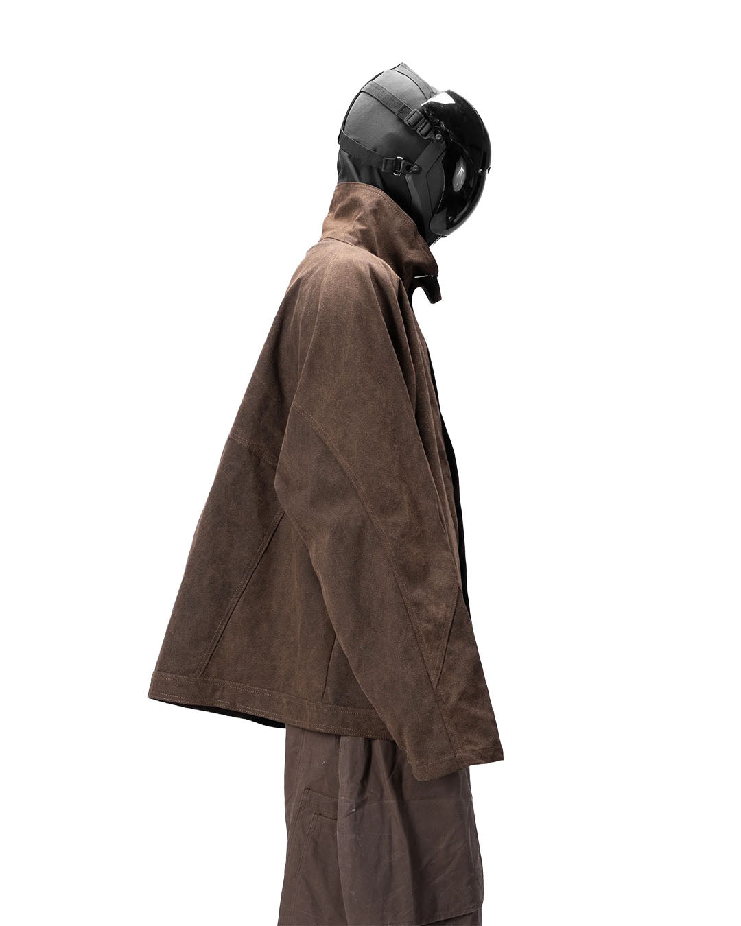 BAT PANEL PARKA -  BROWN