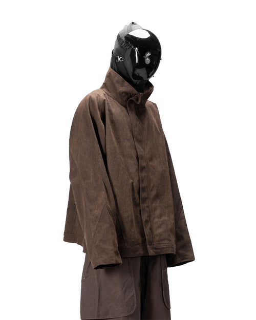 BAT PANEL PARKA -  BROWN