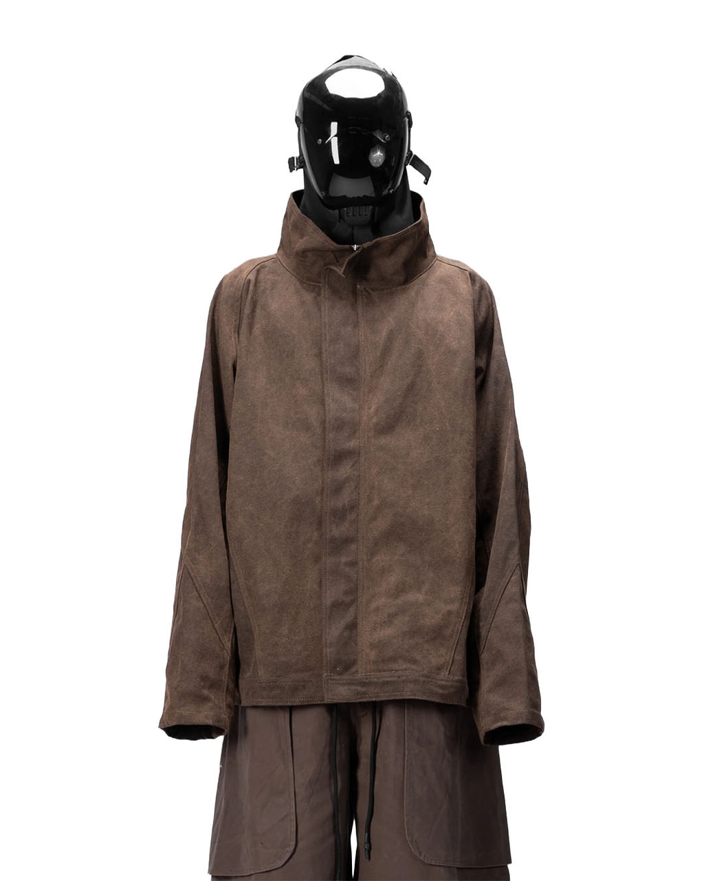 BAT PANEL PARKA -  BROWN