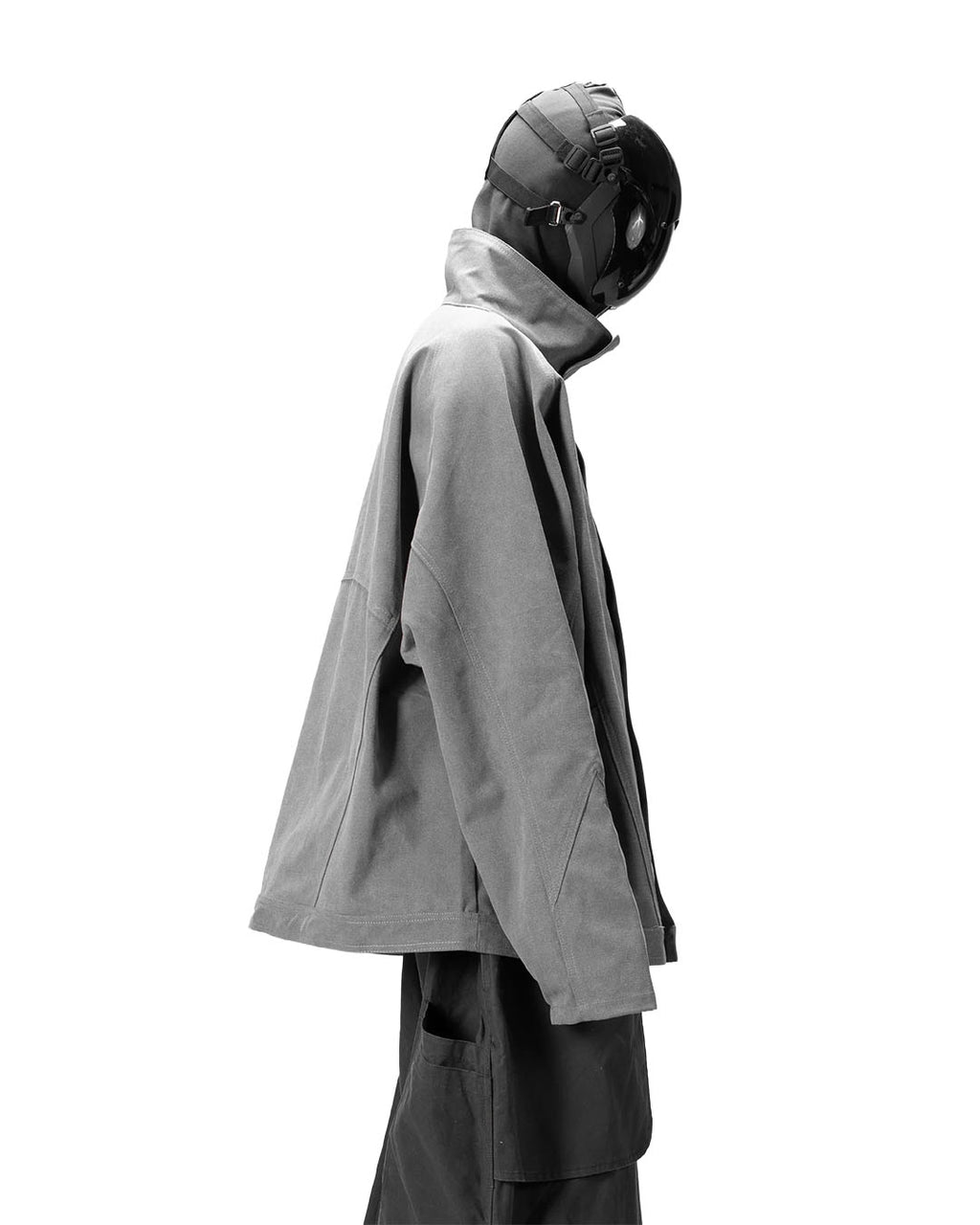 BAT PANEL PARKA - GREY