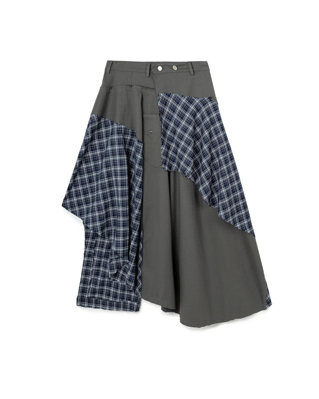 N E O VOL.2_CH.2 PATCHWORK SKIRT ARMY GREEN