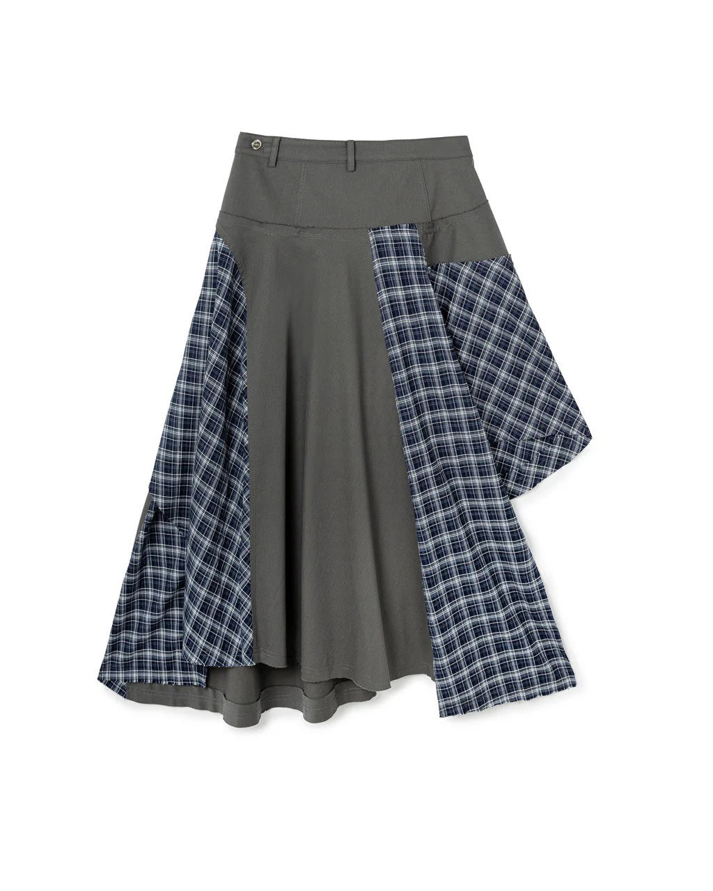 N E O VOL.2_CH.2 PATCHWORK SKIRT ARMY GREEN