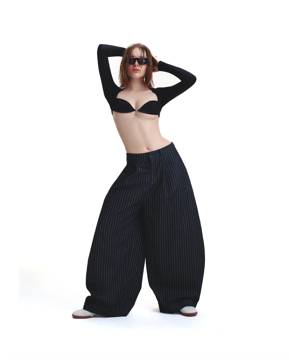 STRIPES PANTS BLACK