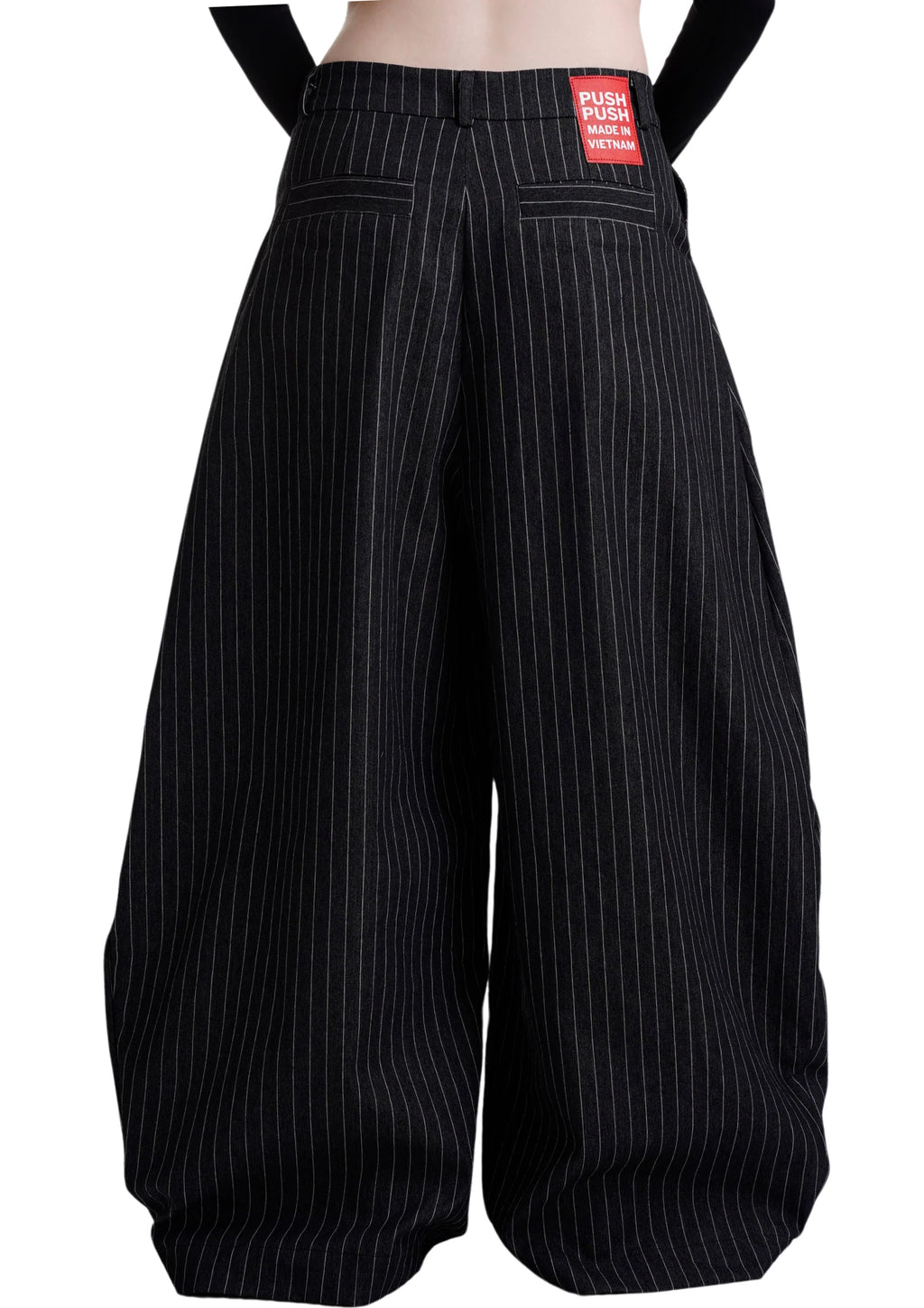 STRIPES PANTS BLACK