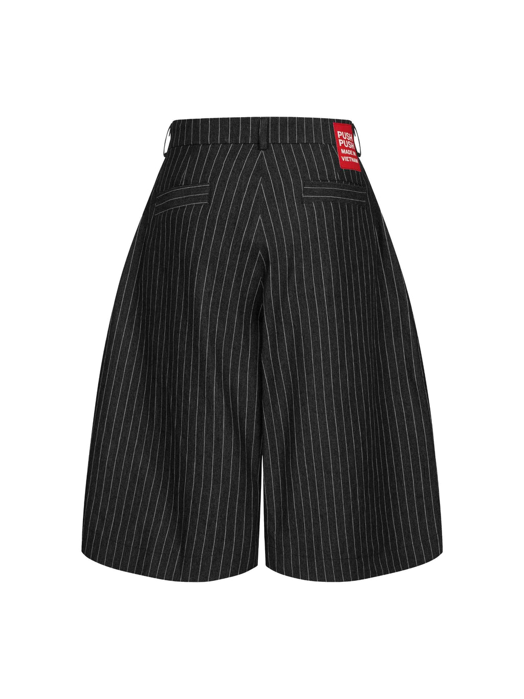 PINSTRIPE JORT BLACK
