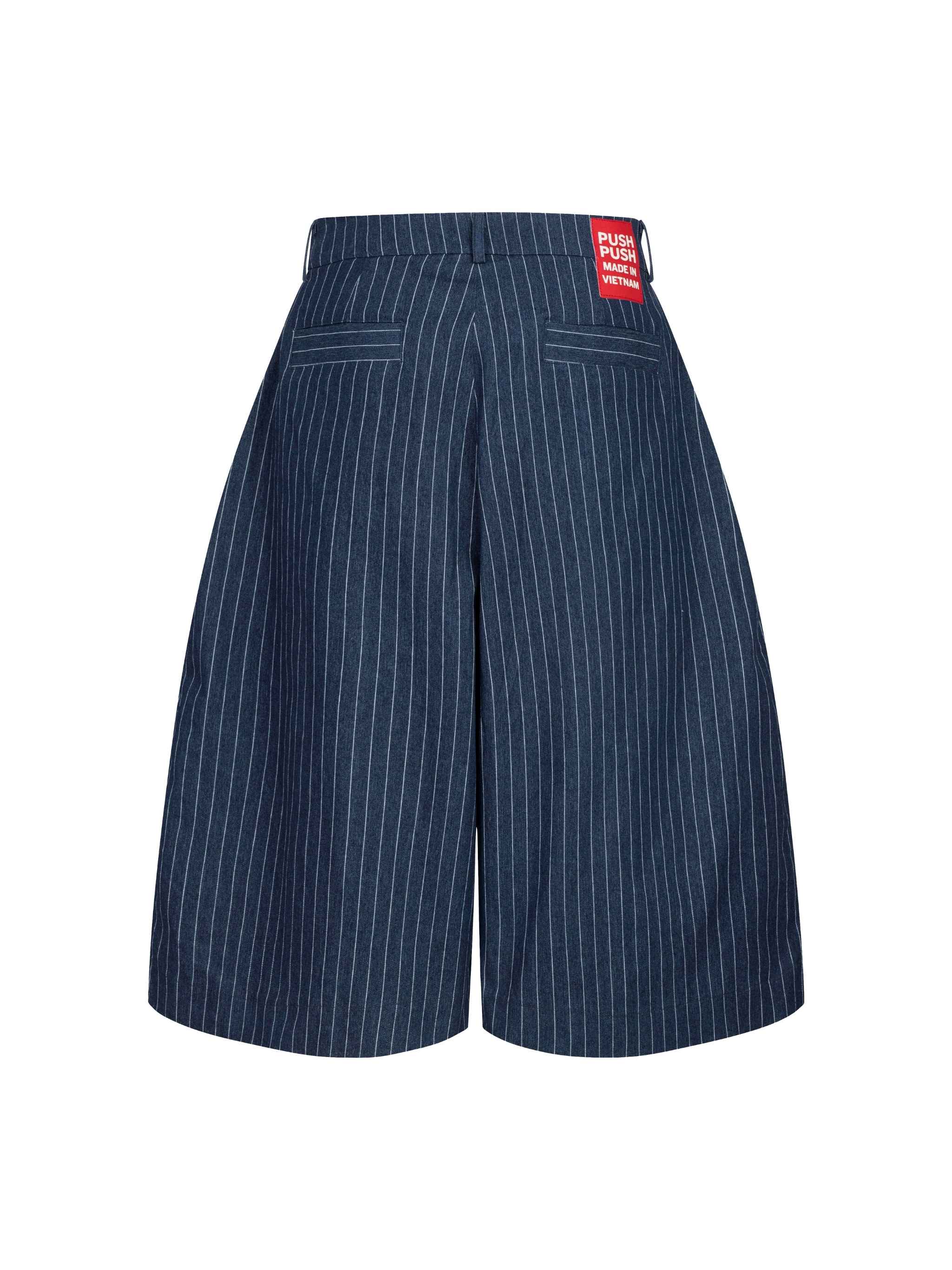 PINSTRIPE JORT NAVY