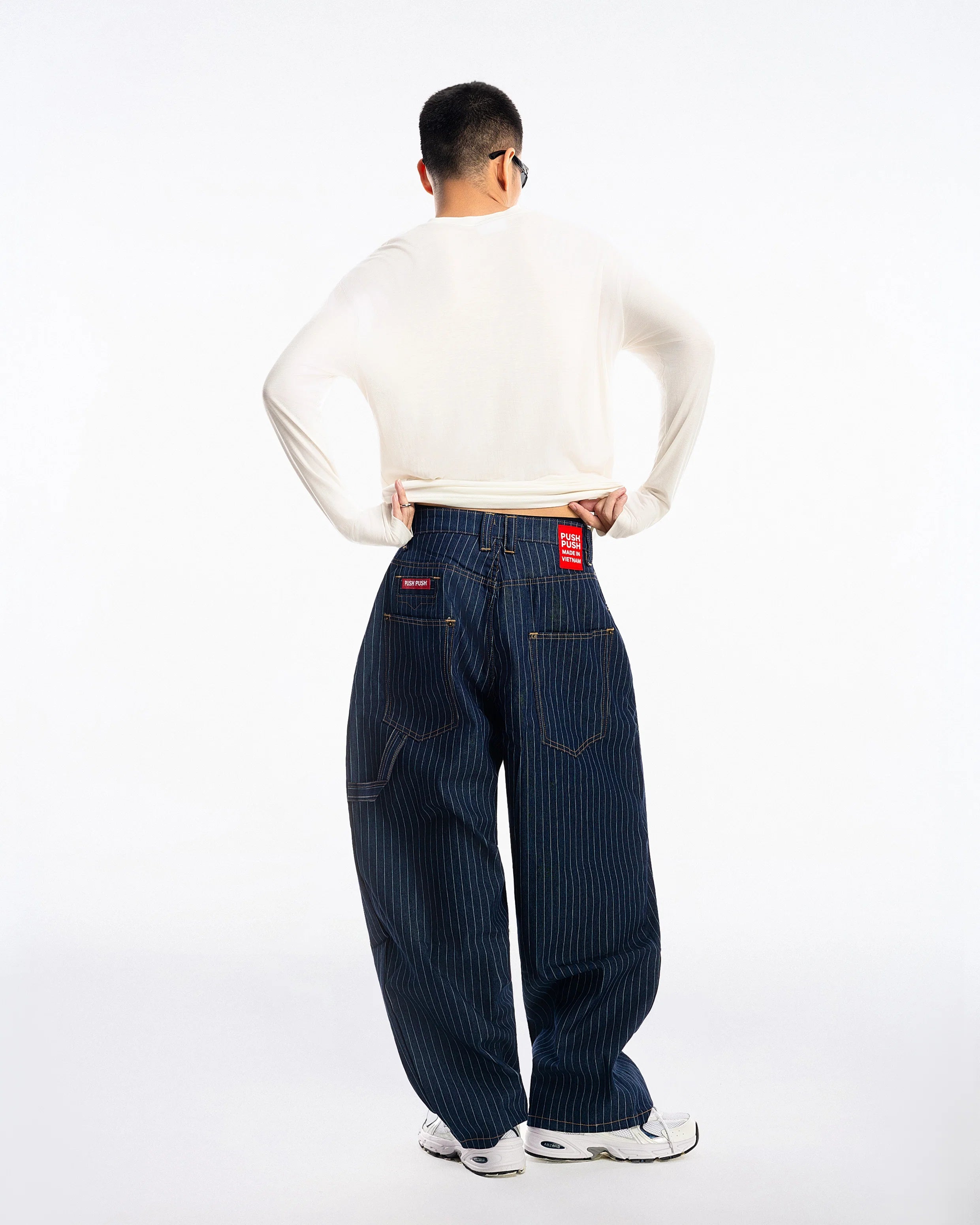 STRIPES PANTS V2 NAVY