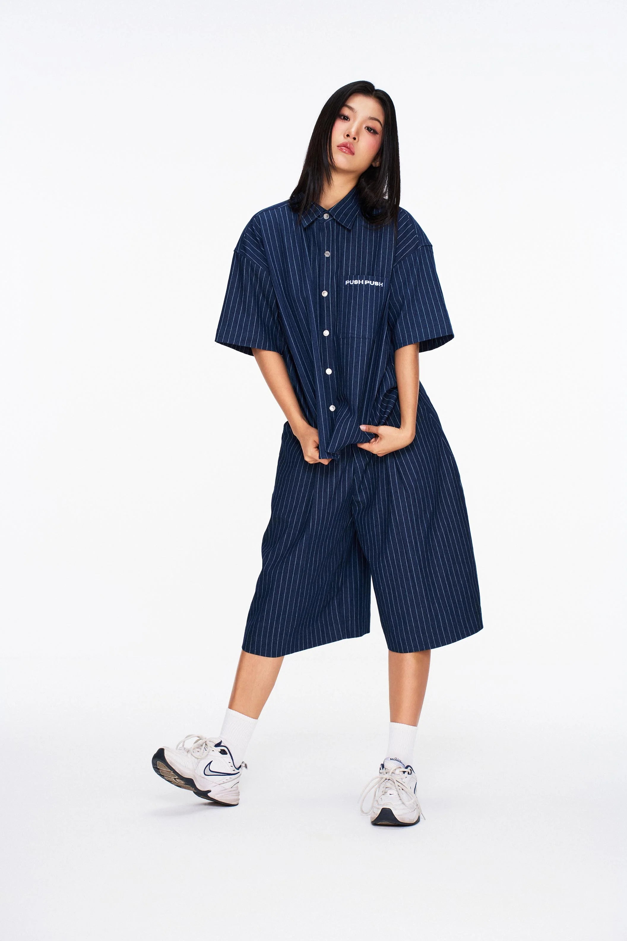 VEEV SHIRT NAVY