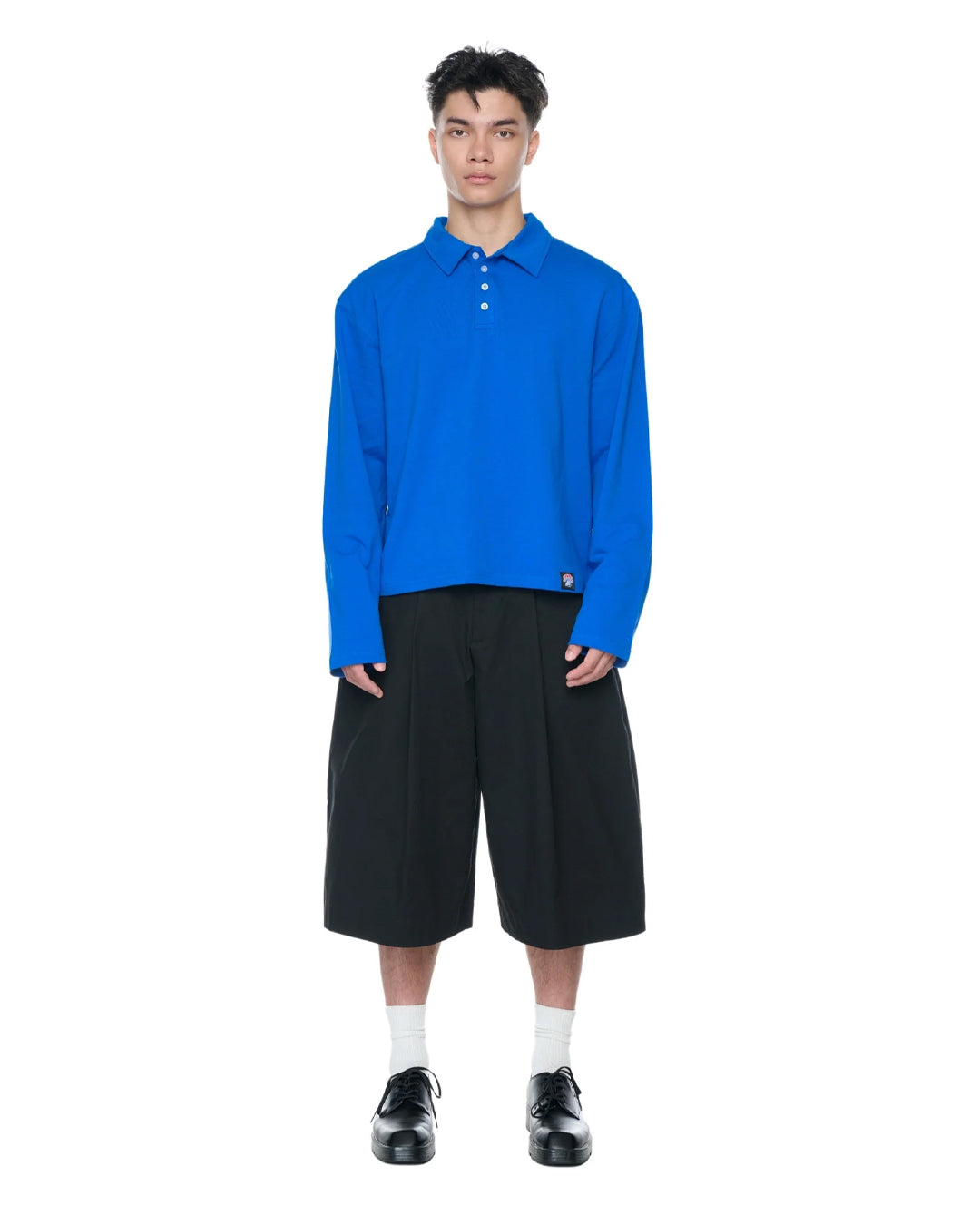 ECHO POLO TEE BLUE