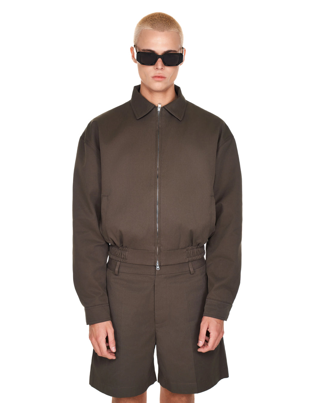 HERITAGE ZIP JACKET MOSS BROWN