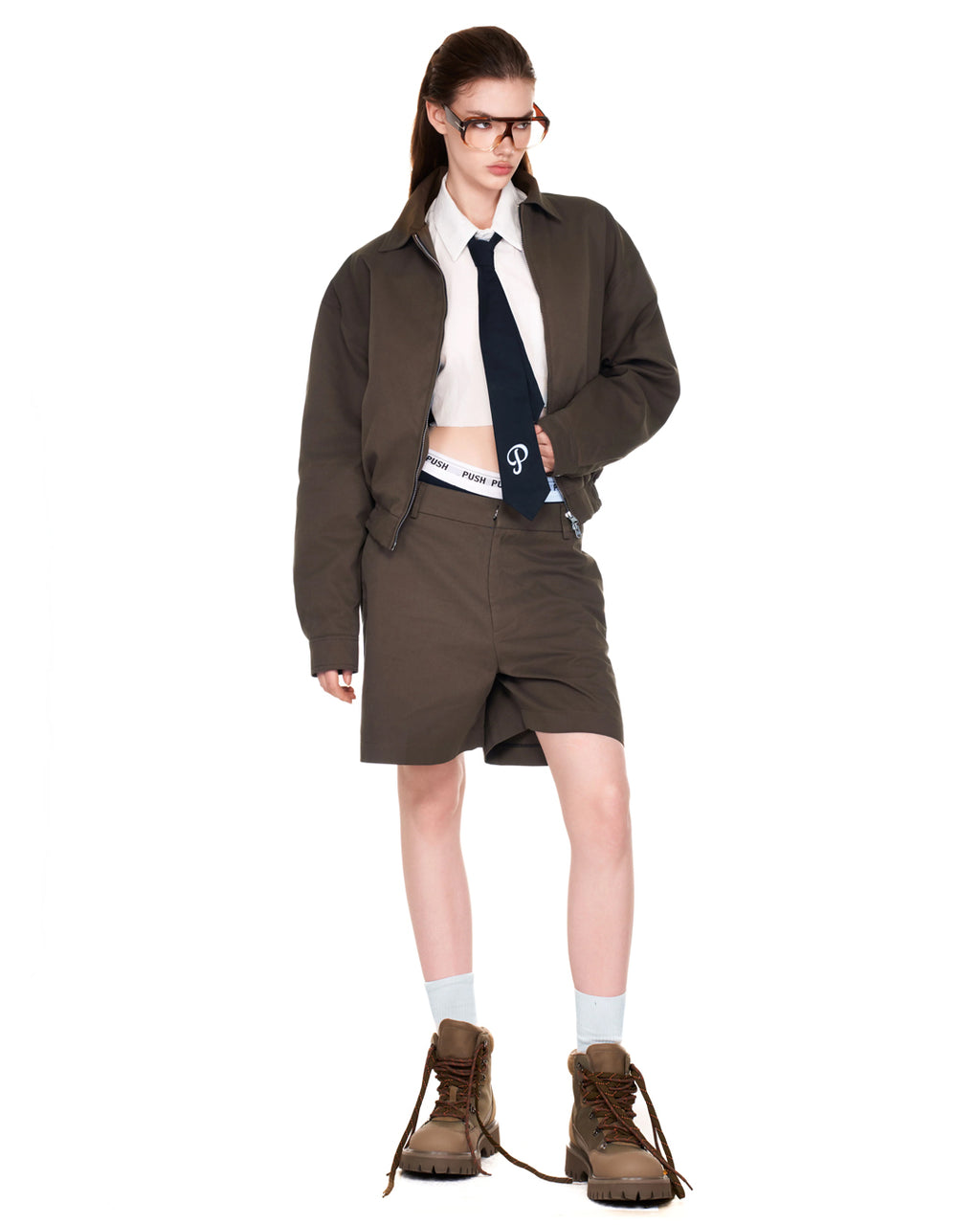 HERITAGE ZIP JACKET MOSS BROWN
