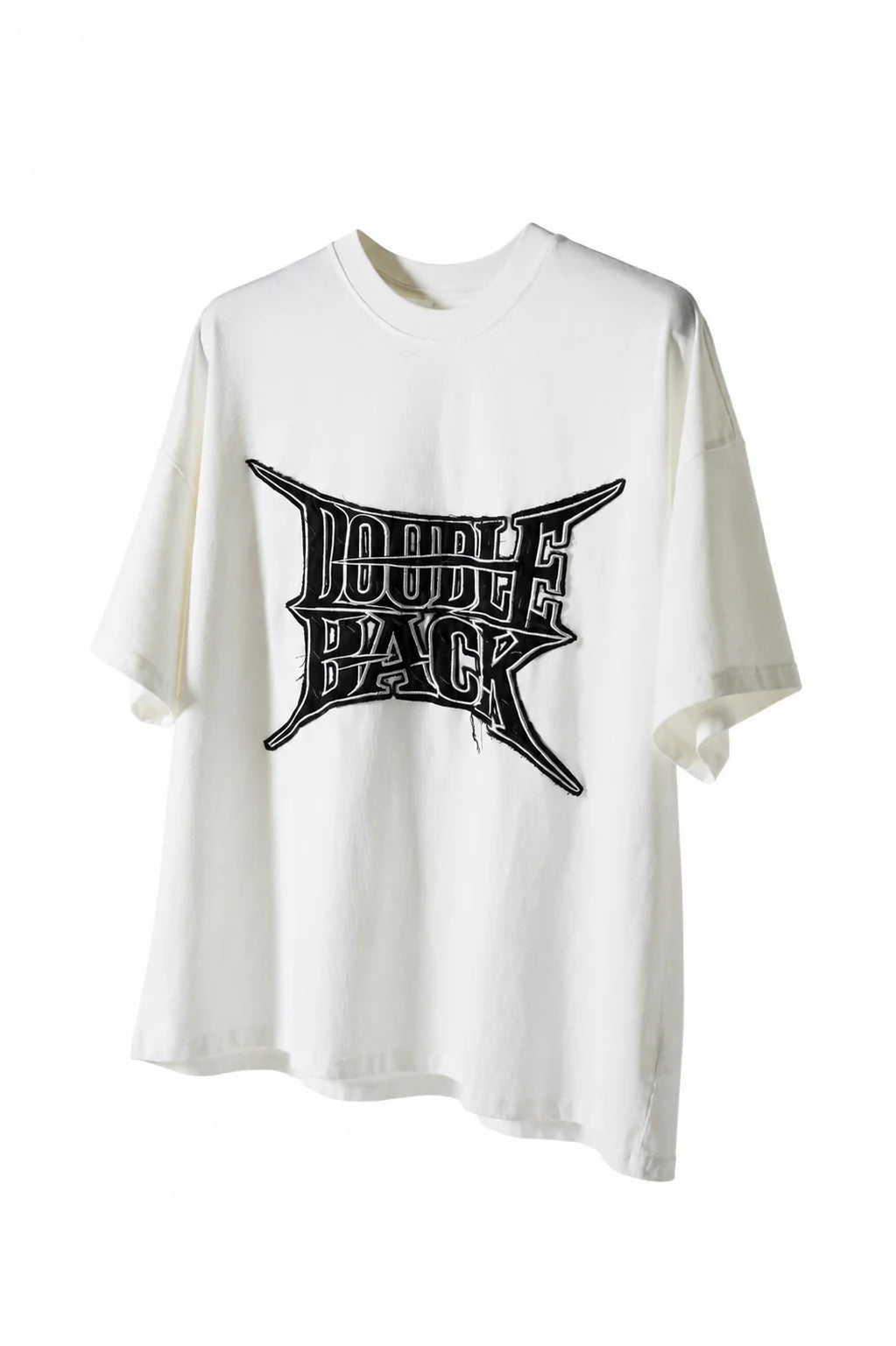 RIPPED EMBROIDERY T-SHIRT OVERSIZED